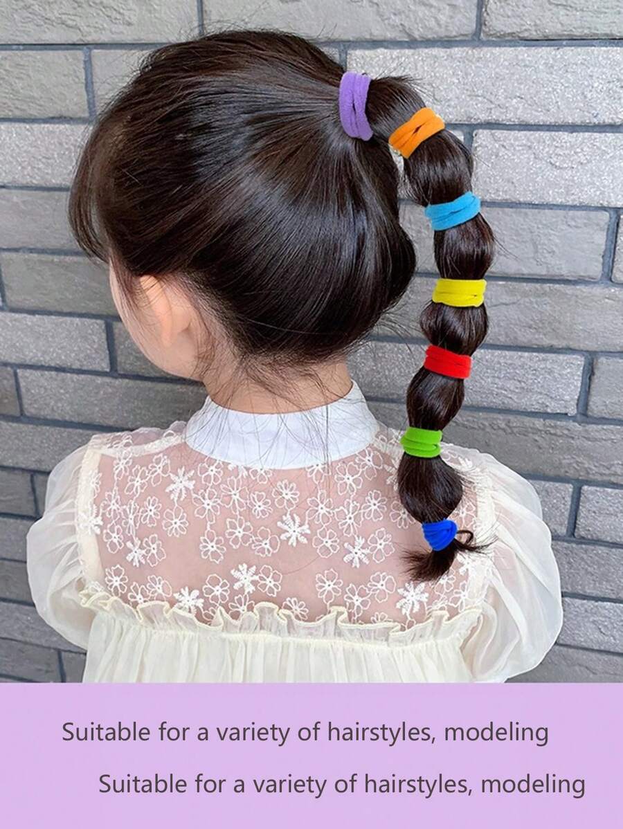 Set de 266 bucăți de legături de păr multicolore