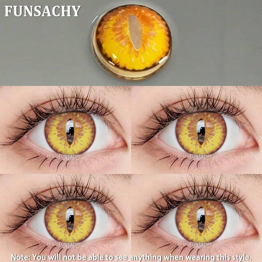 Lentile De Contact Gold Infernal Dragon