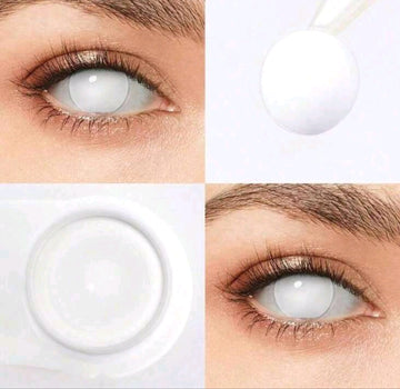 Lentile De Contact Alb Blind White