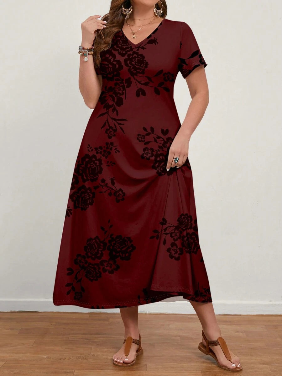Rochie Cu Trandafiri