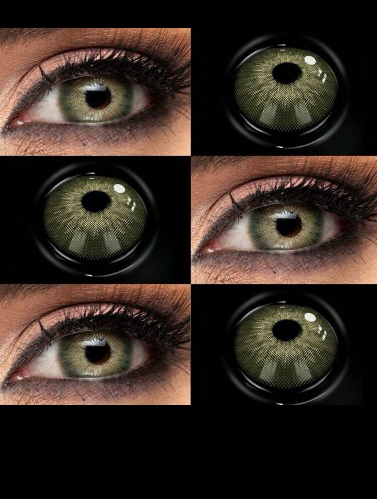 Lentile De Contact Verde Esmerald Green