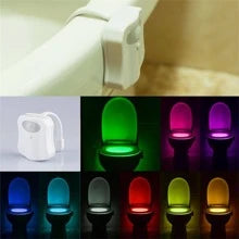 Lumina LED pentru Toaleta Cu Senzor Miscare, Rezistenta la apa, 8 Culori