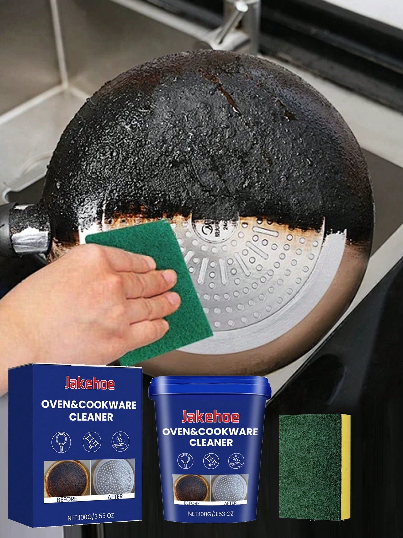 Pastă de curățare multifuncțională pentru bucătărie